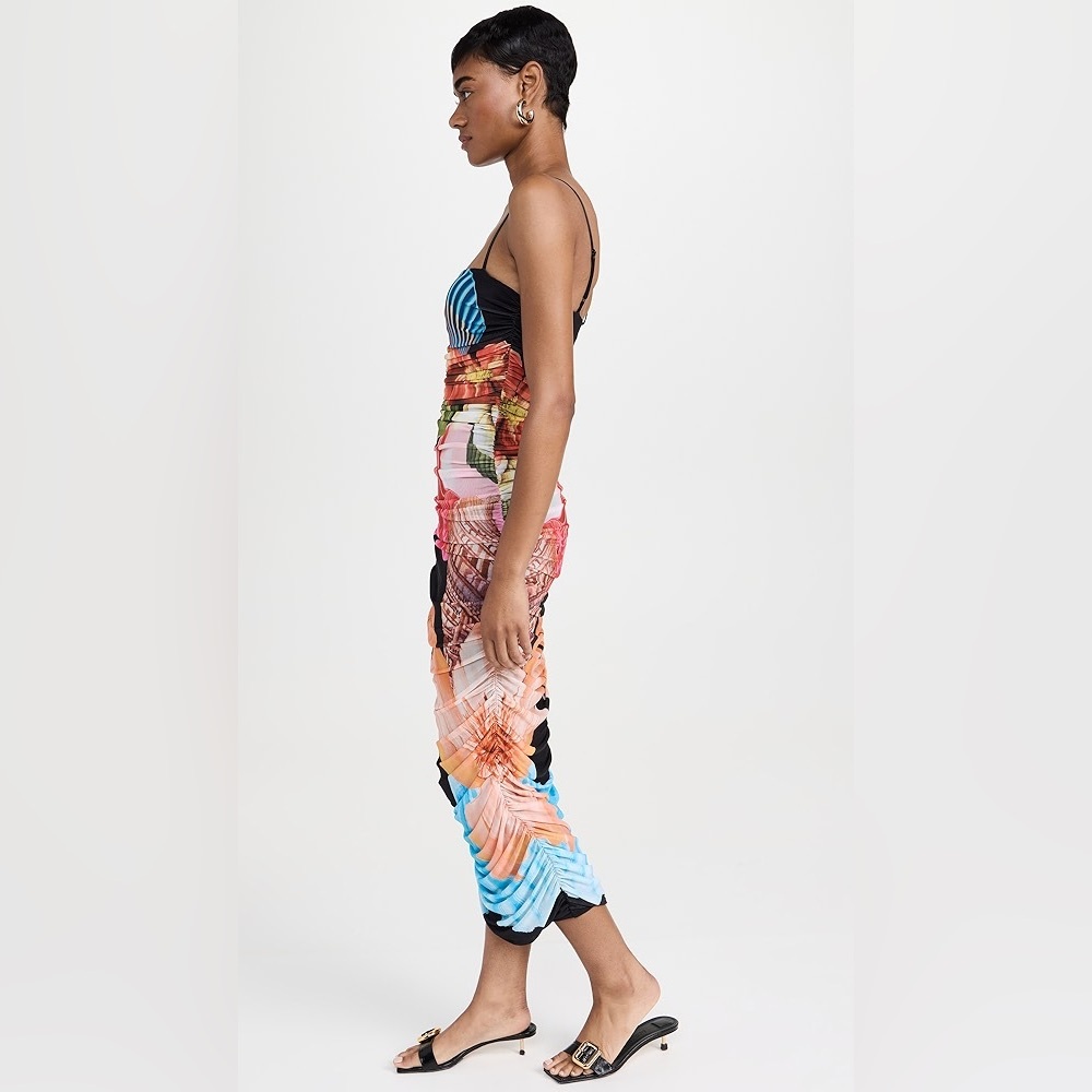 AFRM Hazel Mesh dress in multicolor